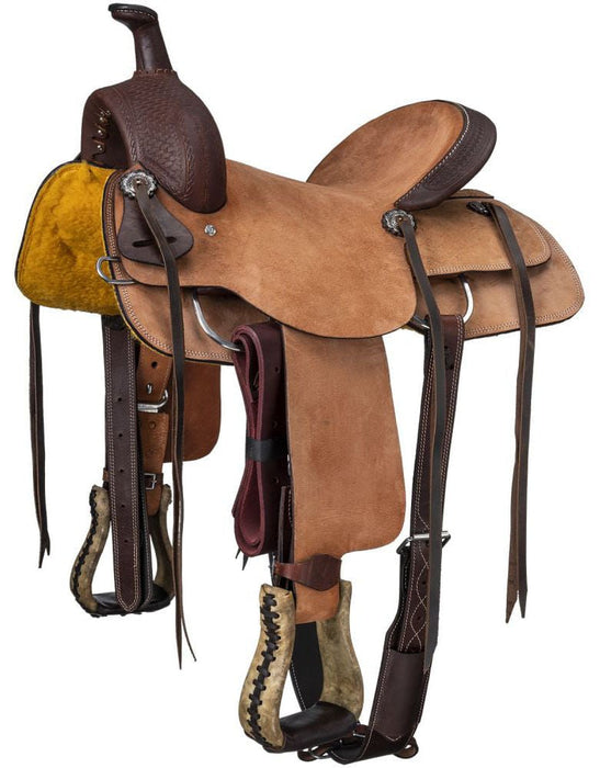 Royal King Sparks All Around Saddle - JTIB6Z - Brown - 14 in - 2