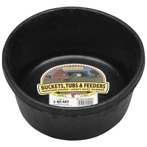 Rubber Feed Pan - M31BN - Black - 2qt - 1