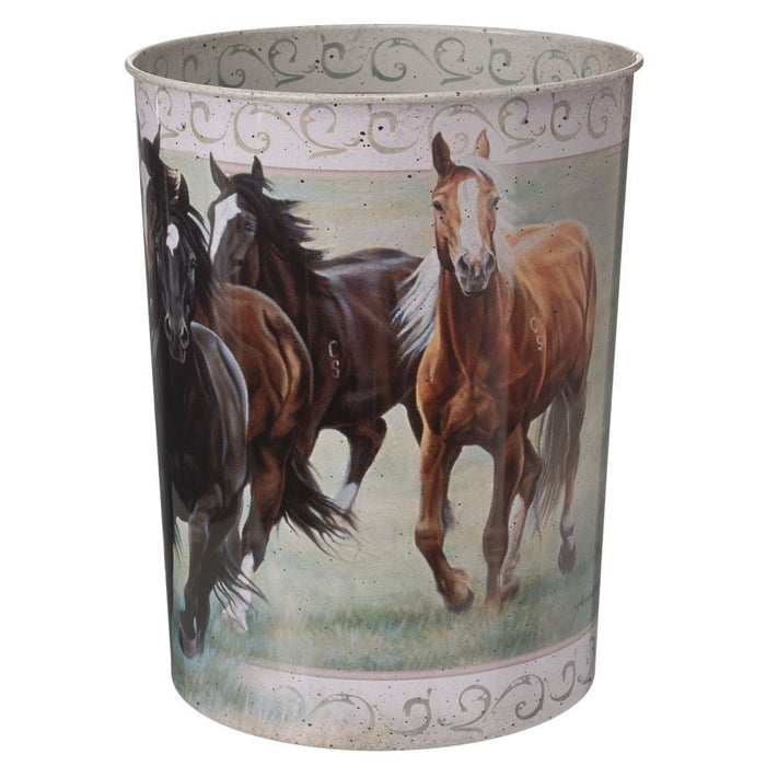 Running Horse Wastebasket - JTIA7W - Multi - 1