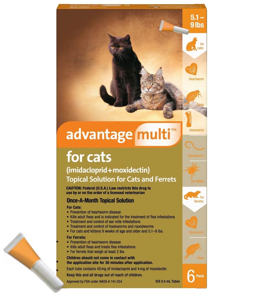 Rx Advantage Multi for Cats for Flea and Tick Treatment — Pet Supplies ...
