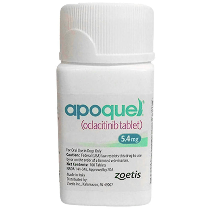 Rx Apoquel (oclacitinib) Tablets for Dogs by Zoetis - 012PFZ-1697-60 - 5.4 mg - 60 Tablets - 9