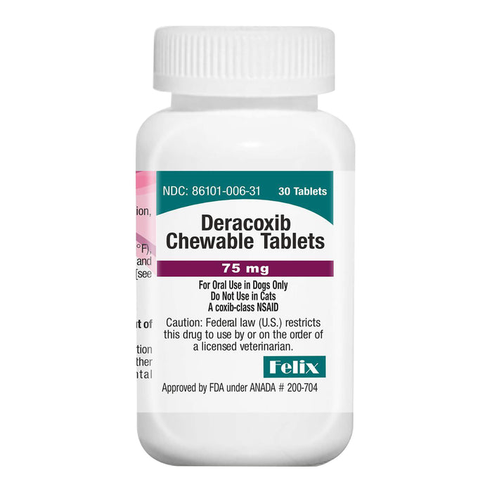 Rx Deracoxib (Generic) Chewable Tablets for Dogs - 012VED-06319 - 30ct - 75mg - Beef - 7