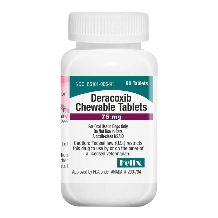 Rx Deracoxib (Generic) Chewable Tablets for Dogs - 012VED-06913 - 90ct - 75mg - Beef - 9