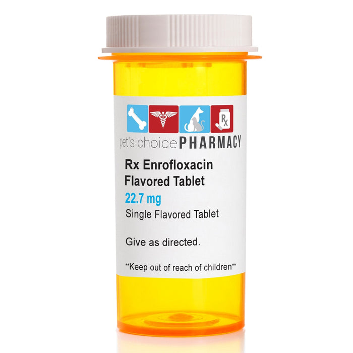 Rx Enrofloxacin (Generic) Flavored Tablets for Dogs & Cats - 012VED-01116-1 - 1ct - 22.7mg - Beef - 1