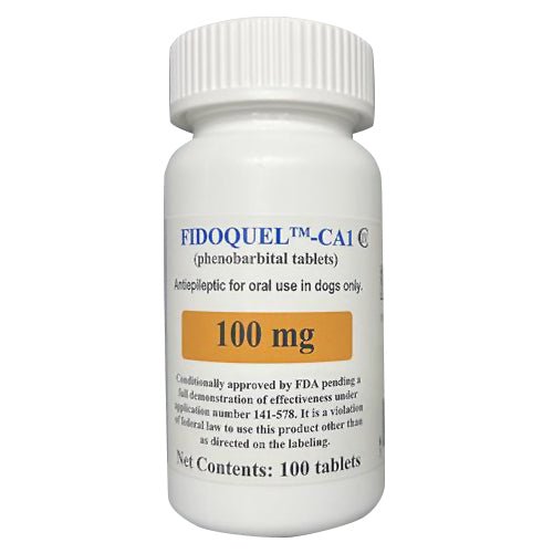Rx Fidoquel CA1 (Phenobarbital) Tablets for Dogs, 100 ct – Seizure Control & Epilepsy Treatment - 012MID-131189 - 100mg - 100ct - 1
