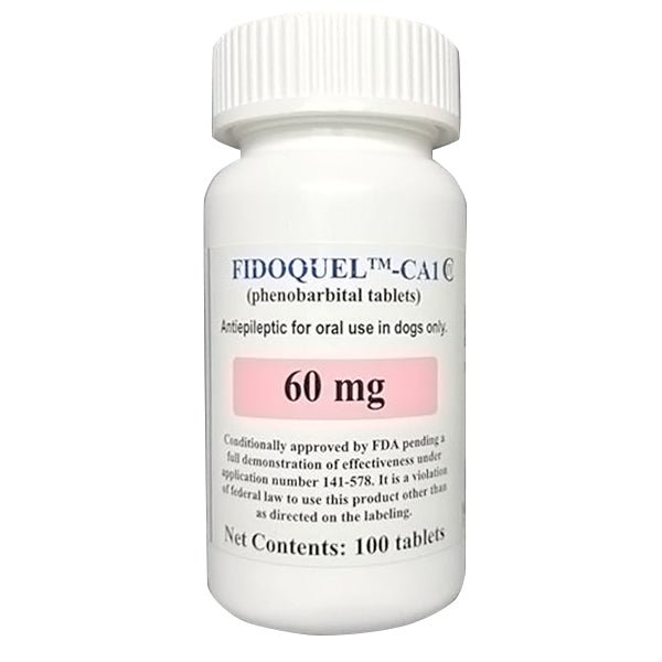 Rx Fidoquel CA1 (Phenobarbital) Tablets for Dogs, 100 ct – Seizure Control & Epilepsy Treatment - 012MID-131195 - 60mg - 100ct - 7
