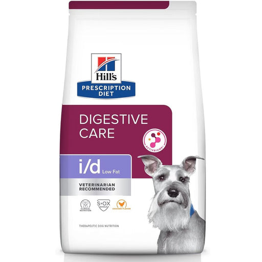 Rx Hill's Prescription Diet i/d Digestive Care Low Fat Chicken Flavor Dry Dog Food, 8.5 lb Bag - 012HP-1861 - 8.5 lb - Chicken - 1