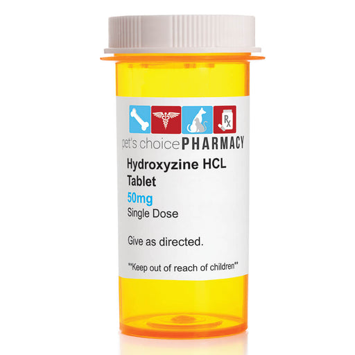 Rx Hydroxyzine HCl (Generic) Tablets for Dogs & Cats - 012010-50MG-TAB - 50 mg - 1 tablet - 2