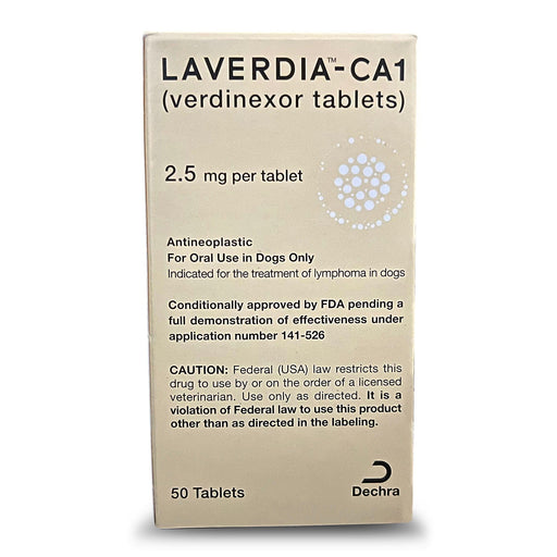 Rx Laverdia - CA1 (Verdinexor Tablets) Dog Cancer Treatment for Lymphoma - 012VED-7004 - 2.5mg - 50 Tablets - 1