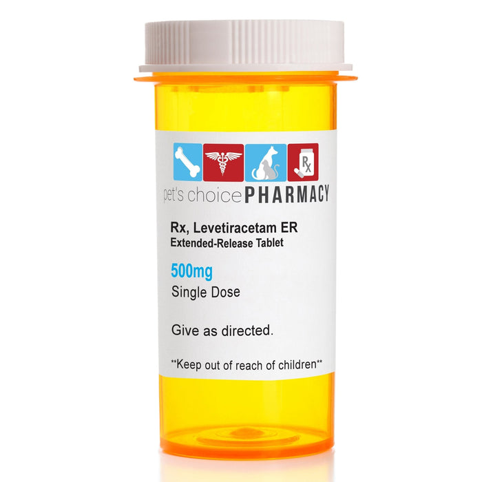 Rx Levetiracetam (Generic) Extended - Release Tablets for Horses, Dogs & Cats - 012KEP-LEVETIRACETAM-1 - 500 mg - 1 Tablet - 4