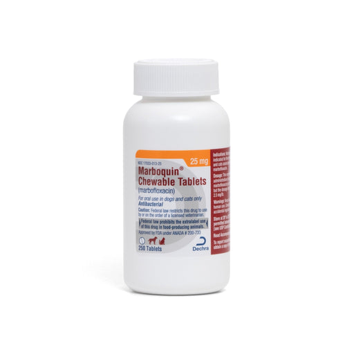 Rx Marboquin (Marbofloxacin) for Dogs – Broad-Spectrum Antibiotic for Skin & Urinary Tract Infections - 012DEC-125-25 - 25mg - 250 Tablets - 2