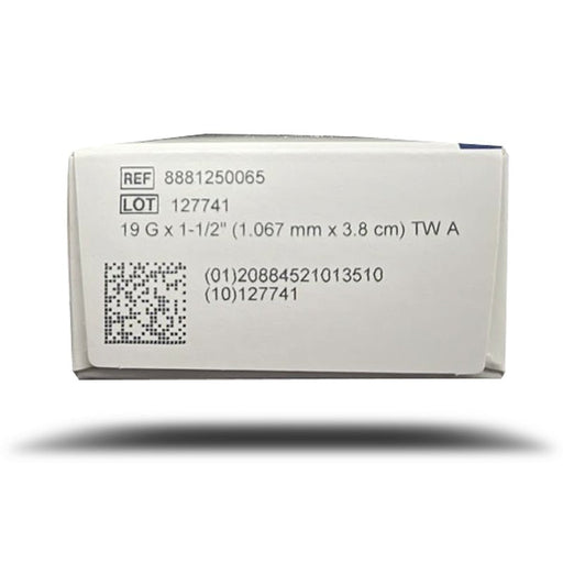 Rx Monoject Polypropylene Hub Needles, Box of 100 - 01102MON-19X1-5 - 19G x 1.5" - 3