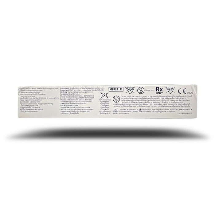 Rx Monoject Polypropylene Hub Needles, Box of 100 - 01102MON-19X1-5 - 19G x 1.5" - 5