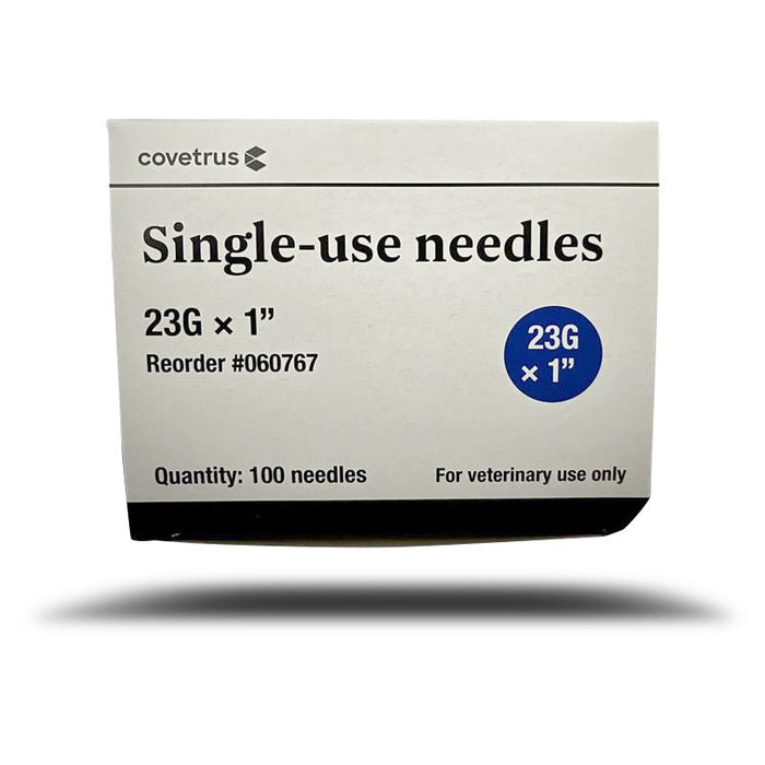 Rx Monoject Polypropylene Hub Needles, Box of 100 - 01102MON-23X1 - 23G x 1" - 10