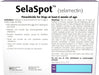 Rx SelaSpot (selamectin) Once - A - Month Flea & Heartworm Topical Solution for Dogs - 012VED-24995 - 85.1 - 130 lbs - 3 Doses - 10