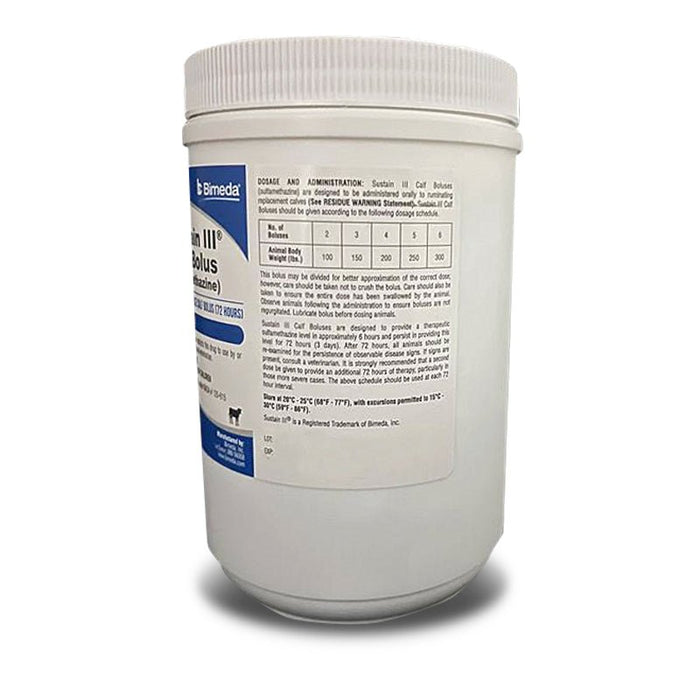 Rx Sustain III Bolus (sulfamethazine) Sustained Release Bolus (72 Hours) for Calves, 50 ct - 012BIM-004 - 50ct - 2
