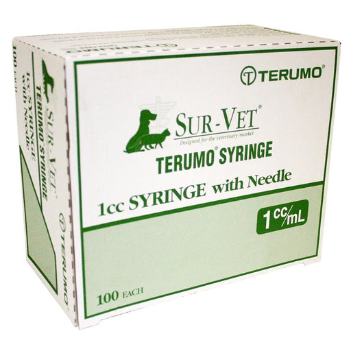 Rx Terumo SUR - VET Luer Slip Syringe with Needle, 100 count - 01101TER-1X25X5-8LS - 1 cc - 2
