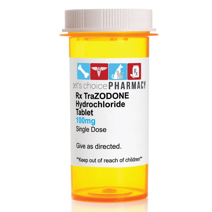 Rx TraZODONE Hydrochloride (Generic) Tablets for Dogs - 012APO-43401-1 - 100 mg - 1 tablet - 1