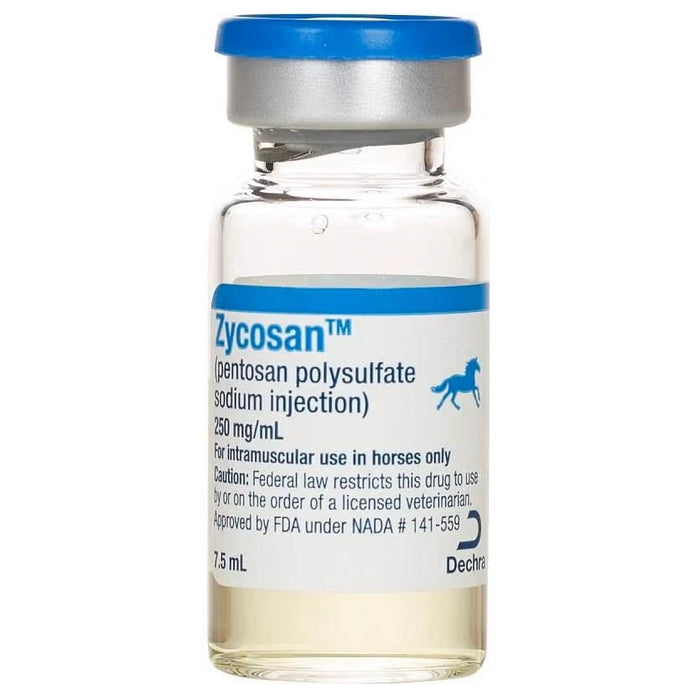 Rx Zycosan Injection Solution for Horses, Osteoarthritis & Joint Support - 012DEC-ZYCO250-1 - 7.5ml - 1 Vial - 2
