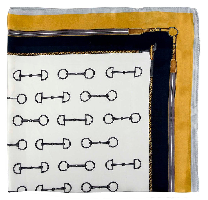 Satin Snaffle Bit Scarf - AWI2U - Gold - 2