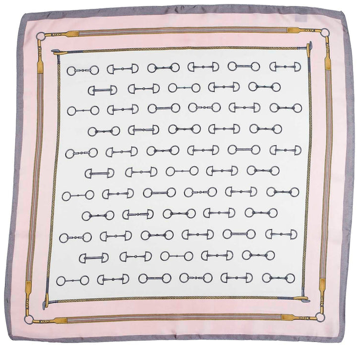 Satin Snaffle Bit Scarf - AWI2W - Pink - 5
