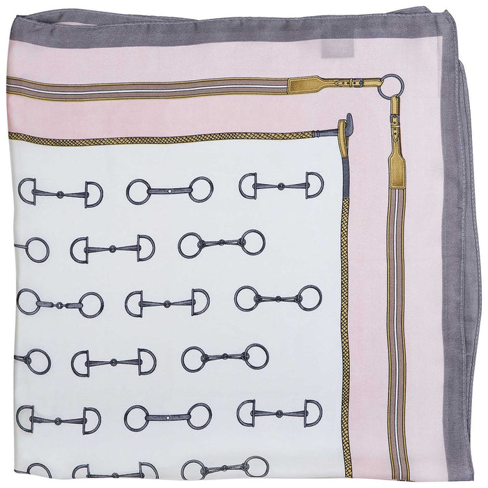Satin Snaffle Bit Scarf - AWI2W - Pink - 6