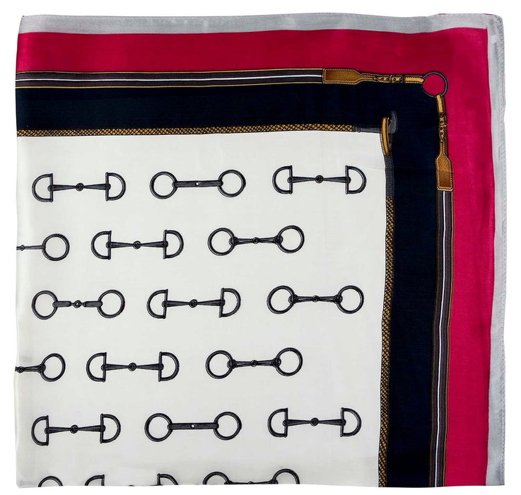 Satin Snaffle Bit Scarf - AWI2X - Red - 8