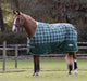 Saxon Defiant 1200D Standard Neck Horse Turnout, Medium, 200 Grams - 0V5YT - 75 in - Hunter Green Plaid - 1