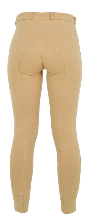 Saxon Kids' Adjustable Waist Breeches - 0VIBW - Beige - Sz 8 - 8