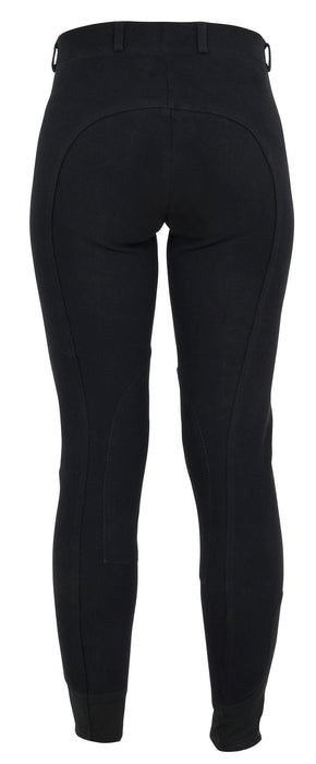 Saxon Knee Patch Women's Pull - On Breeches - 0VIBM - Black - Sz 26 - 26