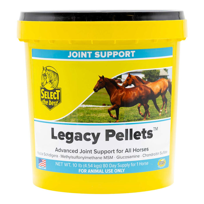 Legacy Advanced Horse Joint Supplement with Glucosamine, MSM, Chondroitin, Yucca, and Vitamins E & C – Pelleted Support for Mobility and Flexibility