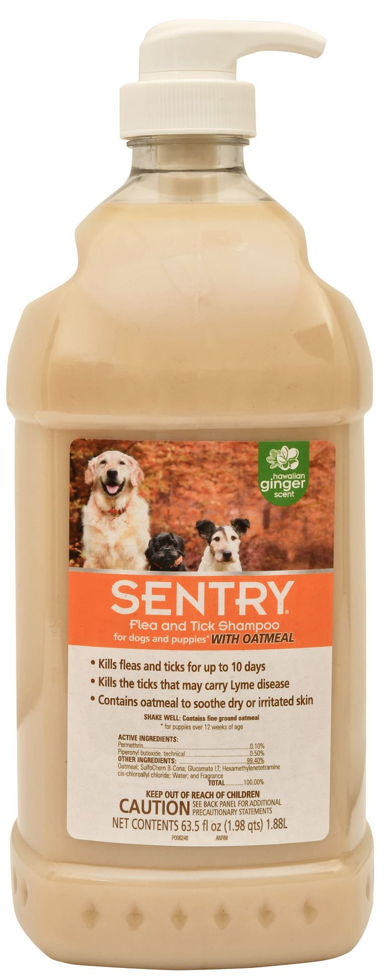 Sentry Flea & Tick Shampoo for Dogs & Puppies, 64 oz - O8SJ - 64 oz - 1