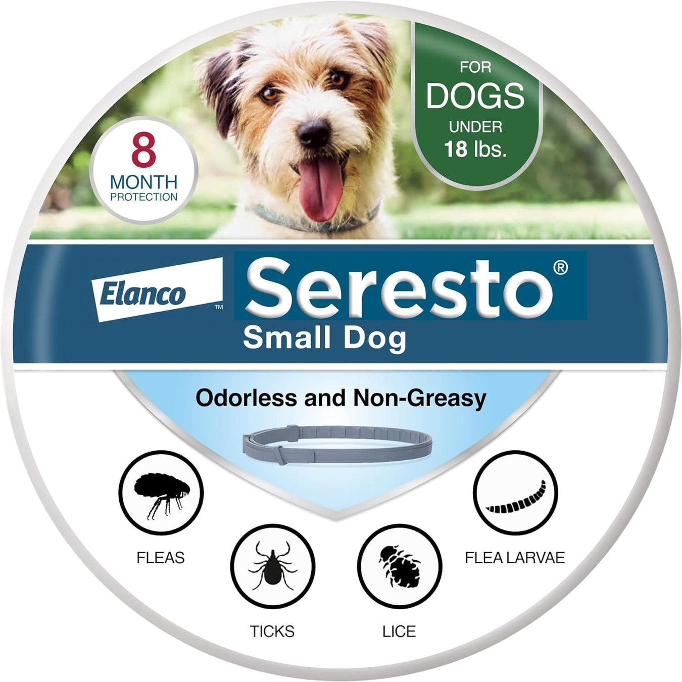 Seresto Flea & Tick Dog Collars - E8AG - Small - Single Pack - 1