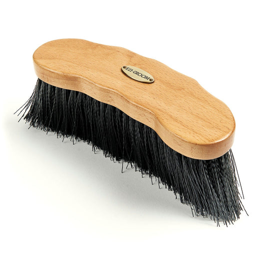 Shires Ezi - Groom Premium Long Bristle Large Dandy Brush for Horses with Synthetic Bristles - SEP2C4 - Brown - Large - 8.3"L x 4"D - 1