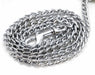 Signature Croco Leather Handle Chain Leash for Dogs - 6 ft Chew - Resistant Lead - LY79 - Green - 3/4" x 6' - 3
