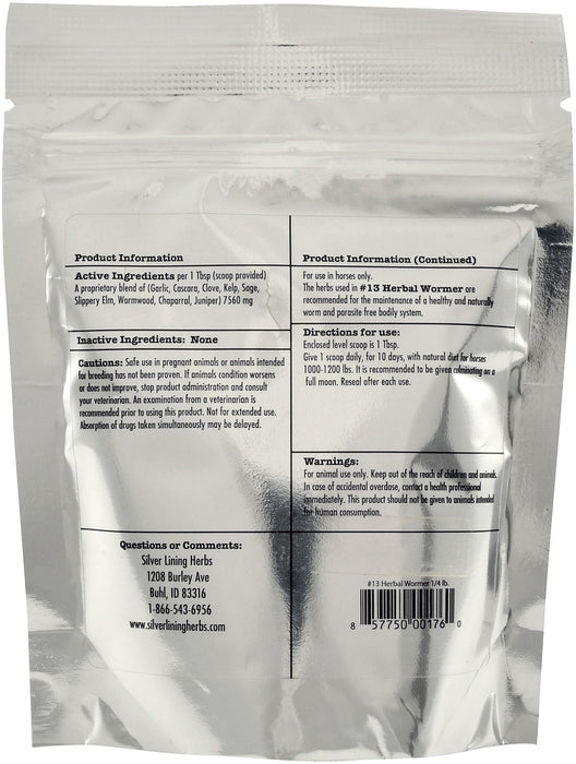 Silver Lining Herbs Herbal Wormer for Horses - HEA2 - 4 oz - 2