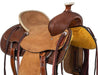 Silver Royal Bodie Hard Seat Ranch Saddle - JTIB8U - Brown - 14 in - 3