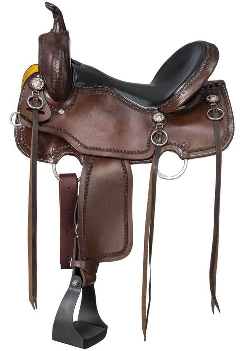 Silver Royal Durango Trail Saddle - JTIB91 - Brown - 15 in - 1