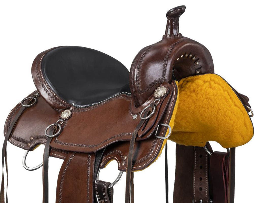 Silver Royal Durango Trail Saddle - JTIB91 - Brown - 15 in - 3