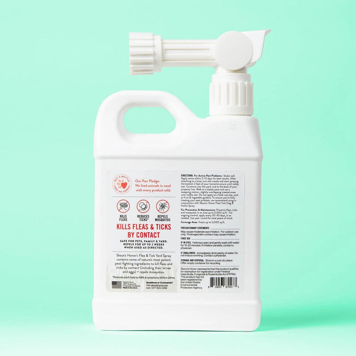 Skout's Honor Flea + Tick, Yard Spray, 32 oz - NWD7 - 32oz - 2