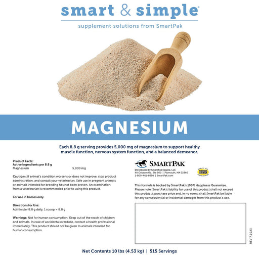 SmartEquine Smart Magnesium Oxide Supplement for Horses - SMACT - 10 lb - 2