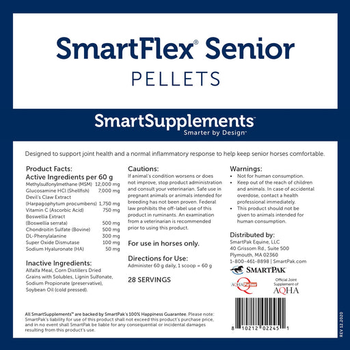 SmartEquine SmartFlex Senior Pellets - SMA5 - 3.7 lbs - 2