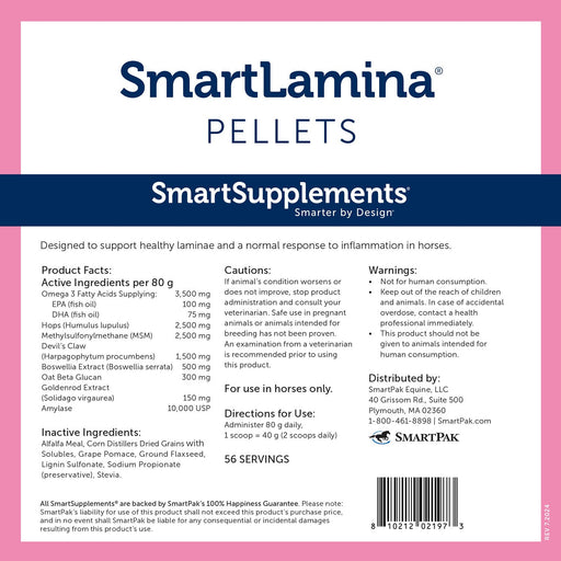 SmartEquine SmartLamina Pellets - SMAAM - 10 lb - 2