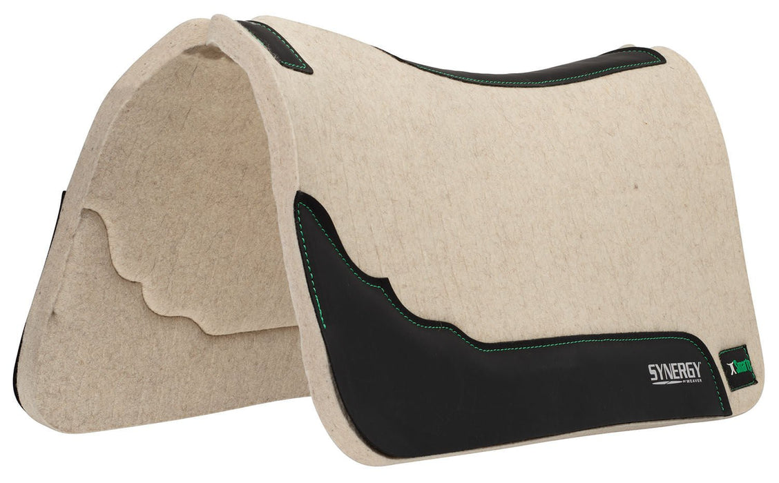 Smarty x Synergy Contoured Steam Pressed 100% Merino Wool Felt Performance Saddle Pad - WLCOD - 3/4 inch - 1