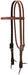 Smarty x Synergy Latigo Lined Oiled Harness Leather Headstall - WLCNU - Brown - 1