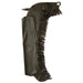 Smooth Leather Chaps with Fringe - JTIAGB - XSmall - Black - 1