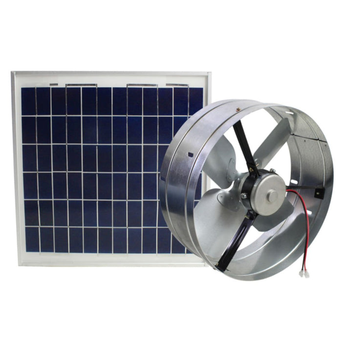 Solar Powered Gable Mount Ventilator, 13" - VTLAK - 6