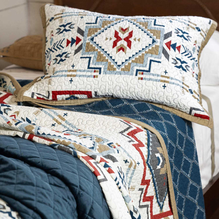 Spirit Valley Reversible Quilt Set - Jeffers - Home Goods & Gifts > Blankets, Throws