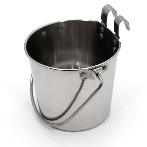 Stainless Steel Pail, Round with Rivets - 010LB-8361 - 1qt - 2