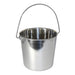 Stainless Steel Pail, Round with Rivets - 010LB-8363 - 4qt - 9